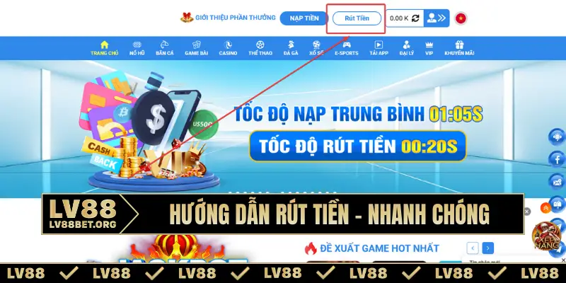 Hướng dẫn rút tiền